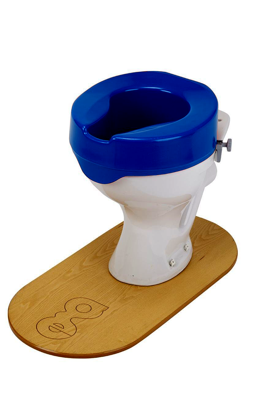 Rehausseur de toilette coloré 15 cm - bleu foncé