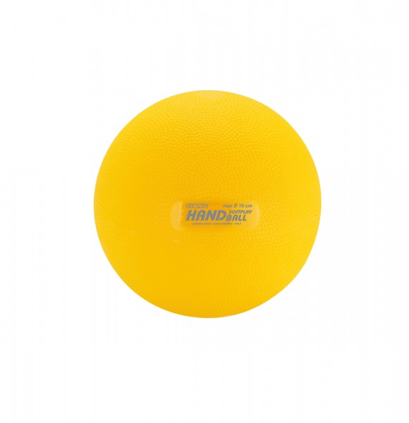 Balle légère Softplay handball 180 gr, 16 cm, jaune -- 4008210