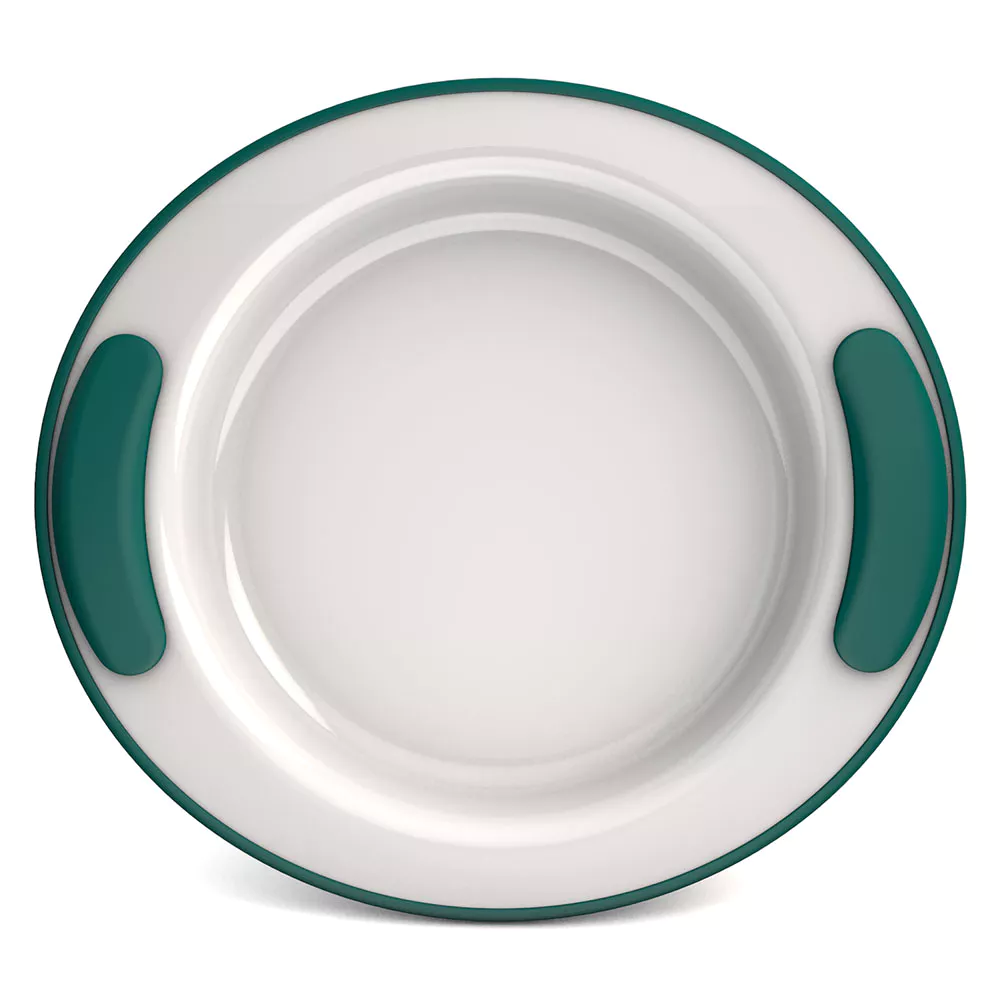 Assiette isolante Ornamin Thermo 201 Ø 25,5 cm - 4,2 cm de haut - vert foncé -- M201-13