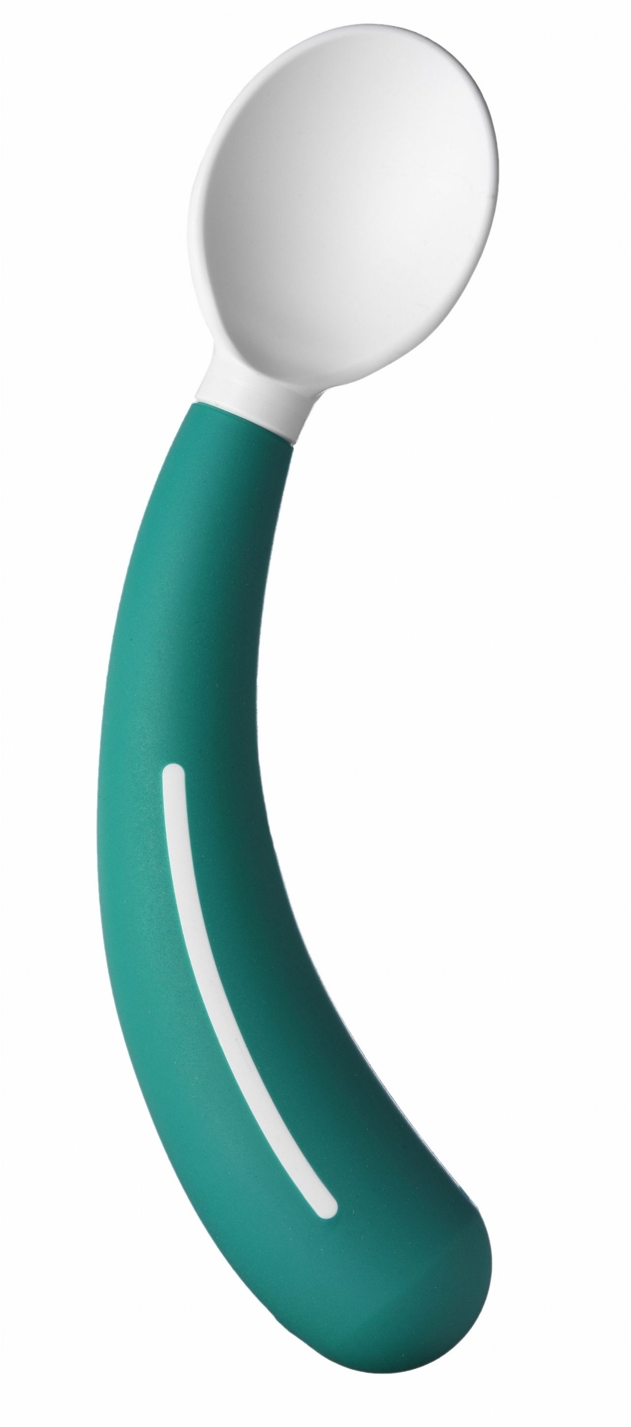 Couverts adaptés pour enfants Henro-Grip Spork: fourchette droite bleu/blanc