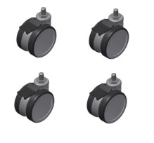 Vergrendelbare wielen voor Ropox Vision - verhoging 8 cm (4 stuks)