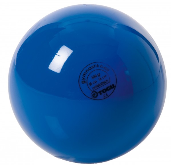 Gymnastiekbal 16cm blauw 16 cm - 300 g -- 9430404