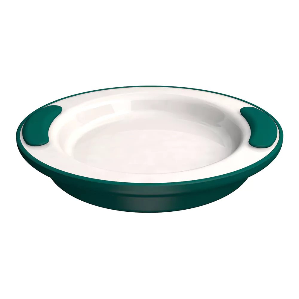 Assiette isolante Ornamin Thermo 201 Ø 25,5 cm - 4,2 cm de haut - vert foncé -- M201-13